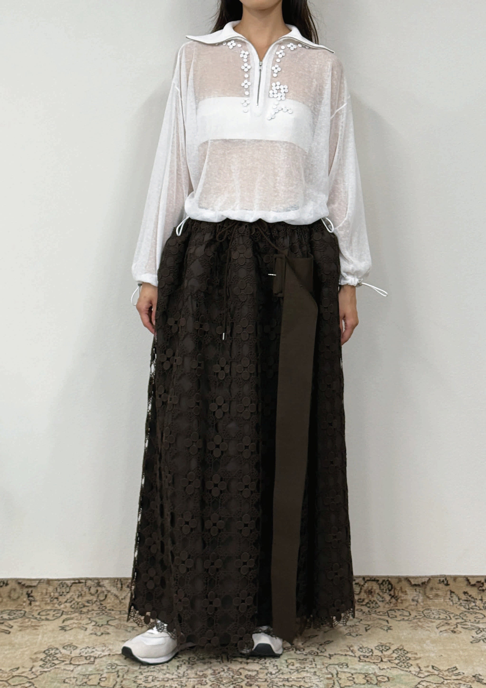 riv nobuhiko ブローチ RIV NOBUHIKO (リブ ノブヒコ）CALLE FLOWER SHOULDER black